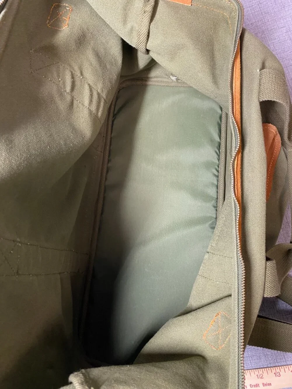 Vintage Eddie Bauer Duffle Bag for Travel Canvas Suede Duffel Bag Carry on Men